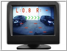 Einparkhilfe mit 3,5 Zoll Farbdisplay und Kamera inkl 4 Sensoren