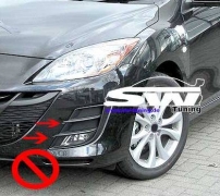 led daytime running light for Mazda 3 Typ BL Sportsline/Edition125 10-12 chrome