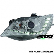 SW-Light Scheinwerfer Seat Ibiza 6J Facelift 13-15 LED Standlicht chrom
