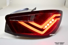 SWCELIS LED Rckleuchten fr Seat Ibiza 6J 3Trer 08-14 Lightbar red/smoke