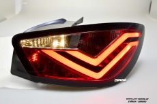 SWCELIS LED Rckleuchten fr Seat Ibiza 6J 3Trer 08-14 Lightbar red/smoke