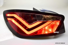 SWCELIS LED Rckleuchten fr Seat Ibiza 6J 3Trer 08-14 Lightbar red/smoke