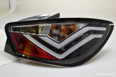 SWCELIS LED Rckleuchten fr Seat Ibiza 6J 3Trer 08-14 Lightbar black Clear