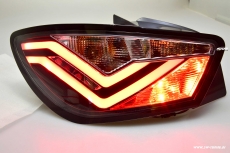 SWCELIS LED Rckleuchten fr Seat Ibiza 6J 3Trer 08-14 Lightbar black Clear