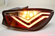 SWCELIS LED Rckleuchten fr Seat Ibiza 6J 3Trer 08-14 Lightbar black Clear
