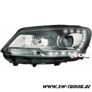 SWDRL Scheinwerfer VW Touran GP2 Facelift Typ 1T 10-14 Tagfahrlicht R87 black