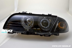 Angel Eye Scheinwerfer 3er BMW E46 Lim/Touring 98-01 High LED Standlichtringe black
