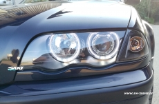 Angel Eye Scheinwerfer 3er BMW E46 Lim/Touring 98-01 High LED Standlichtringe black