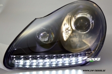 SW-Light Xenon Scheinwerfer fr Porsche Cayenne I 955 9PA 02-07 LED Standlicht black