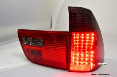 SW-Light LED Rckleuchten fr BMW X5 E53 2000-2003 red/smoke