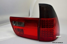 SW-Light LED Rckleuchten fr BMW X5 E53 2000-2003 red/smoke
