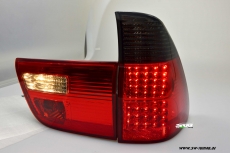 SW-Light LED Rckleuchten fr BMW X5 E53 2000-2003 red/smoke