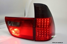 SW-Light LED Rckleuchten fr BMW X5 E53 2000-2003 red/smoke