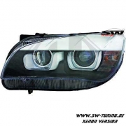 SW-DRLTube Xenon D1s Scheinwerfer fr BMW X1 E84 13-15 3D LED TFL-Standlichtringe black