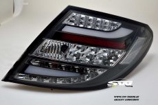 SWCeli LED Rckleuchten fr Mercedes C-Klasse W204 Limo / Coupe 11-14 Mopf Black/crystal