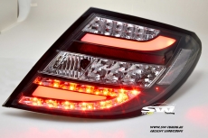 SWCeli LED Rckleuchten fr Mercedes C-Klasse W204 Limo / Coupe 11-14 Mopf Black/crystal