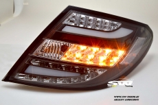 SWCeli LED Rckleuchten fr Mercedes C-Klasse W204 Limo / Coupe 11-14 Mopf Black/crystal
