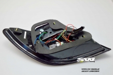 SWCeli LED Rckleuchten fr Mercedes C-Klasse W204 Limo / Coupe 11-14 Mopf Black/crystal