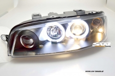 angel eye headlights for Fiat Punto type 188 99-02 2 CCFL halo rims black