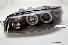 angel eye headlights for Fiat Punto type 188 99-02 2 CCFL halo rims black