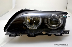 Angel Eye Scheinwerfer 3er BMW E46 LCI Lim/Touring 02-05 High LED Standlichtringe black