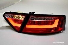 SW-Celi LED Rckleuchten fr Audi A5 Cabrio 8F / Coupe 8T3 07-11 red/clear Lightbar 2Trer
