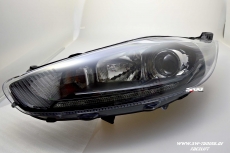 SW-DRL Scheinwerfer fr Ford Fiesta Mk7 JA8 Facelift 14-17 LED Tagfahrlicht schwarz 10Pin