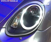 SW-Ltube Scheinwerfer fr Porsche Cayman Boxster 987 05-08 LED Standlicht Black