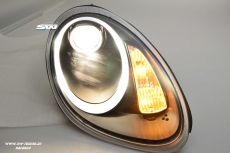 SW-Ltube Scheinwerfer fr Porsche Cayman Boxster 987 05-08 LED Standlicht Black