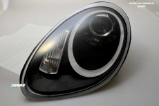 SW-Ltube Xenon Scheinwerfer fr Porsche Boxster Cayman 987 05-08 LED Standlicht Black