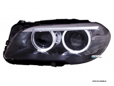 Angel Eye Xenon Scheinwerfer 5er BMW F10 F11 Lim/Touring 10-13 High LED TFL Standlichtringe black