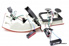 SW-Light LED Rckleuchten fr Audi A4 B7 Avant 04-08 red/crystal