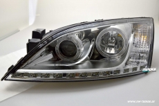 Angel Eye Scheinwerfer fr Ford Mondeo Mk3 00-07 High LED Standlichtringe / Leiste chrome