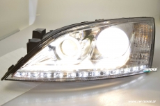Angel Eye Scheinwerfer fr Ford Mondeo Mk3 00-07 High LED Standlichtringe / Leiste chrome