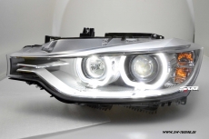 SWDRL Angel Eye headlights for BMW 3 Series F30 / F31 12-15 LED DRL helo rim black