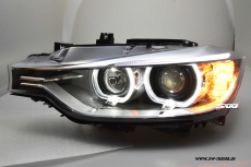 SWDRL Angel Eye headlights for BMW 3 Series F30 / F31 12-15 LED DRL helo rim black