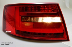 SW-Celi LED Rckleuchten Audi A6 4F Limousine 04-08 Lightbar red smoke (fr 6Pin Serie Birne RL)