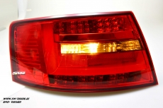 SW-Celi LED Rckleuchten Audi A6 4F Limousine 04-08 Lightbar red smoke (fr 6Pin Serie Birne RL)