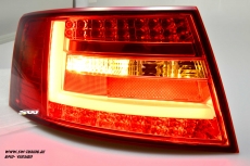 SW-Celi LED Rckleuchten Audi A6 4F Limousine 04-08 Lightbar red clear (fr 6Pin Serie Birne RL)