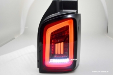 SW-Celis LED taillights for VW T5 Type 7H 7E 05-15 Black/smoke RED-Lightbar