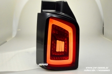 SW-Celis LED taillights for VW T5 Type 7H 7E 03-15 Black/smoke White-Lightbar for Twindoors