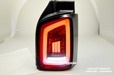 SW-Celis LED taillights for VW T5 Type 7H 7E 03-15 Black/smoke White-Lightbar for Twindoors