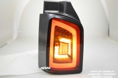 SW-Celis LED taillights for VW T5 Type 7H 7E 03-15 Black/smoke White-Lightbar for Twindoors