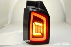 SW-Celis LED taillights for VW T5 Type 7H 7E 03-15 Black/smoke White-Lightbar for Twindoors