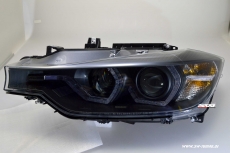 SW-DRL Angel Eye Scheinwerfer fr 3er BMW Typ F30/F31 12-15 LED U-TFL-Standlichtringe black