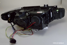 SW-DRL Angel Eye Scheinwerfer fr 3er BMW Typ F30/F31 12-15 LED U-TFL-Standlichtringe black