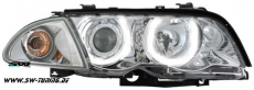Angel Eye Scheinwerfer 3er BMW E46 Lim/Touring 98-01 High LED Standlichtringe chrom