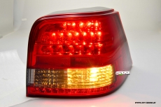 SW-Light LED Rckleuchten fr VW Golf IV 97-04 red smoke