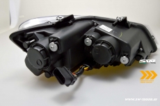 SW-Light headlights VW Polo 6R 10-17 LED U-Tube positionslight black dynamic Indicator RED-Line