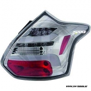 SW-Celi LED Rckleuchten fr Ford Focus Mk3 CB8 DYB 11-15 5Trer-Flieheck Lightbar chrom